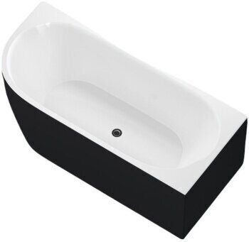 Акриловая ванна Aquanet Family Elegant B 180x80 3806N Matt Finish (панель Black matte)