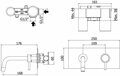 Смеситель для раковины Paffoni Light LIG101NO/M (с внутренней частью)