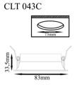 Светильник встраиваемый Crystal Lux CLT 043C BL